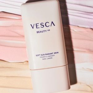 Brand New VESCA BEAUTY Primer & Luminzer in First Blush-Vegan & Cruelty Free